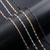 Lip Embossed Chain 2.5mm Thin Stainless Steel Necklace Handmade Link Jewelry Accessories - Image 1
