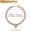 Colorful Acrylic Bead Choker Necklace with Heart Pendant - Image 9