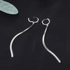 Stainless Steel Gold Color Long Tassel Earrings for Women Simple Geometric Unique Korean Earrings Wedding Jewelry Gifts - Image 5