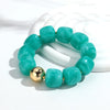 Acrylic Square Beads Elastic Bracelets for Women Boho Irregular Stone Shape Beaded Handmade Bracelet Bangle Retro Jewelry Gifts - Image 7