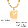 12 Zodiac Sign Necklace for Women Stainless Steel 12 Constellation Pendant Snake Neck Chain Choker Birthday Jewelry Gifts - Image 30