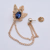 Vintage Angle Wing Double Eagle Badge Men's Retro Suit Coat Rhinestone Brooch Jewelry Metal Pins and Brooches for Women - Image 6