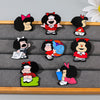 8 Pcs Anime Mafalda Cute Character Brooch Individuality Enamel Pin Backpack Clothing Jewelry Metal Badge Accessories Gift - Image 3