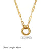 Paperclip Pendant Stainless Steel Necklace for Women Charm Collars Chains Minimalist Personalized Statement Jewelry - Image 9
