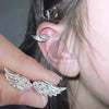2pcs Y2K Angel's Wings Ear Bone Clip Ear Clip Female No-Piercing Hole Earrings Wings Cochlear Clip Ear Hanging Earring - Image 3