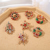 18Styles Christmas Xmas Brooches Lapel Pin Crystal Santa Snowman Wreath Elk Bells Tree Jewelry Happy Year Gift for Friends - Image 4