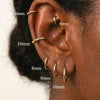 1.6mm Thin Dainty Stainless Steel Hoop Earrings for Women Men Stackable Minimalist Tiny 6-16mm Round Gold Color Huggies Jewelry - Image 3