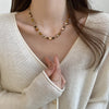 Maillard Stone Beads Necklace Caramel Temperament Sweater Chain Light Neck Chain For Women Girls Jewelry - Image 4
