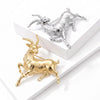 Glossy Sheep Brooches for Women Unisex Zodiac Animal Pins Casual Party Jewelry Accessories Gifts Decoration - Image 4