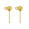 20pcs Pvd Stainless Steel Stud Earrings Post Pins With Loop 4 5 6 8 mm Earring Backs Making For Jewelry - Image 3