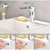 4 Plastic Bathroom and Kitchen Sink Overflow Cover Rings, Replaceable Chrome Hole Round Drain Covers - Image 2