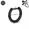 ZS Titanium 1 PC 18G Hoop Earrings Women Men Zircon Round Earrings D Shape 3 Colors Helix Cartilage Piercings Jewelry - Image 21
