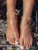 Gold Silver Anklets Bracelet for Women Gold Plated CZ Layered Stackable Chain Anklet Beach Foot Jewelry - Image 3