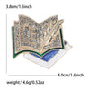 Enamel Glasses Book Brooch for Women Unisex Rhinestone Quill Pen School Supplies Drawing Board Pins Party Friend Gifts Accessory - Image 16