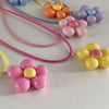 Sweet Colorful Flower Pendant Necklace for Women Girl Floral Design Rope Chain Chokers Jewelry Gift - Image 21
