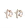 Hip Hop Cubic Zirconia Xo Letter Pendant Earrings Necklace Set for Men and Women Jewelry - Image 7