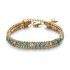 Women Men Gold Color Woven Crystal Cubic Zirconia Bracelet Stainless Steel Jewelry Accessories Gold Plated Chain - Image 9