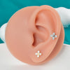 1PC 316L Steel Zircon Corss Cz Barbell Earrings Corss Helix Ear Cartilage Tragus Daith Piercing Body Jewelry 20G - Image 43