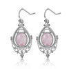 Silver Oval 8 10mm Natural Labradorite Earrings Vintage Ethnic Jewelry for Women Gift - Image 11