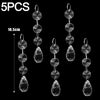 Crystal Snowflake Xmas Tree Hanging Ornaments Clear Simulation Ice Pendants Winter Theme Party Christmas Snowflake Decoration - Image 8