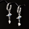 Punk Witch Ear Piercing Round Hoop Pins Cat Star Dangle Earring Stainless Steel Cross Earrings For Women Men Accessories Jewelry - Image 4