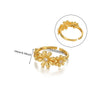 Stainless Steel Exaggerated Big Flower Rings For Women Gold Color Sunflower Finger Ring Female Aesthetic Jewelry Gift - Image 14
