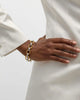 Gold Plated Stainless Steel Oval Chain Bracelet Chunky Statement Bangle for Women Men Stackable Jewelry - Image 3