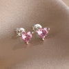 Charm Silver Moon Flower Snowflake Colorful Love Earrings, Suitable for European Women's Valentine's Day Jewelry Gifts - Image 34