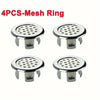 4 Plastic Bathroom and Kitchen Sink Overflow Cover Rings, Replaceable Chrome Hole Round Drain Covers - Image 7