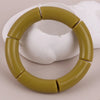 Colorful Acrylic Tube Bead Bangle with Elastic Fit - Image 27