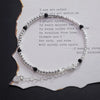 Silver Bracelet Red Persimmon Beaded Elastic Lucky Good For Woman Girl Jewelry Gift - Image 42
