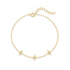 Silver Star Inlaid Opal With Mini Zircon Chain Bracelet For Women Elegant K Gold Jewelry Gift - Image 10