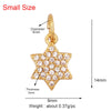 Cute Colourful Star Snowflake Sun FLowers Gold Charm Pendant, Cubic Zirconia CZ Paved,Jewelry Necklace Accessories - Image 17