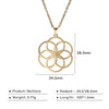 Flower of Life Sacred Geometry Necklace Stainless Steel Mandala Neck Chain Women Men Vintage Universal Spiritual Jewelry - Image 24