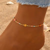 Chrysanthemum Daisy Chain Anklet for Women Summer Boho Chic Daisy Beaded Foot Chain Party Vocation Jewelry Gifts - Image 1