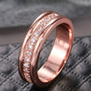 Micro Pave Cubic Zirconia Band Ring in Gold-Tone Silver-Tone and Rose Gold-Tone - Image 14