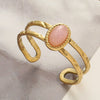 Inlaid Stone Stainless Steel Engagement Rings for Women Adjustable Opening Simplicity Vintage Ring Jewelry - Image 27