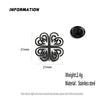 Stainless Steel Flower Metal Brooches Gold Silver Black Color Gold Plated Jewelry for Women - Image 2