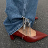 Vintage Crushed Stone Willow Chain Tassel Pendant Pin Creative Versatile Metal Pants Ankle Chain Girl Jewelry - Image 4