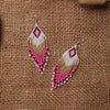 Seed Beads Earrings Hand Weaving Beaded Simplicity Colour Retro Bohemia Geometry Alloy Ma'am Tassel Earrings - Image 3