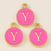 10pcs Rose Red Color Cute Double Sided Mini Alphabet 26 Letters Charm Pendants for Name Jewelry Necklace Bracelet Earring - Image 7