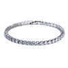4mm Cubic Zirconia Tennis Bracelet Iced Out Chain Bracelets For Women Men Silver Color Men Bracelet CZ Chain Jewelry - Image 7