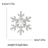 Snowflake Rhinestone Brooch with Pearl-Style Center and Color Options - Image 6