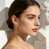 Cubic Zirconia Huggie Hoop Earrings in Multiple Sizes - Image 3
