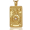 Zirconia Tarot Card Necklace Classic Tarot Queen Lover Magician Moon Wealth Amulet Stainless Steel Jewelry - Image 14