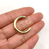 Customizable C Shape 6Pcs/Lot Gold Stainless Steel Hearts Earrings - Image 3