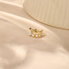 1PC Silver Eight Point Star Flower CZ Double Layer Clip Earring For Women IN Earring Jewelry Party Gift - Image 5