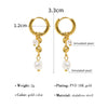 Yachan Stainless Steel Hoop Earrings for Women Baroque Pearl Charms Drop Earring Jewelry - Image 9
