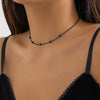 Minimalism Crystal Beads Ball Chain Necklace for Women Simple Black Link Chain Choker Jewelry Collar Party Wedding Girls - Image 2