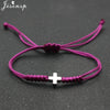 Colorful Woven Rope String Bracelet Boho Cross Charm Bracelets for Women Girls Handmade Jewelry Lucky Gift - Image 19